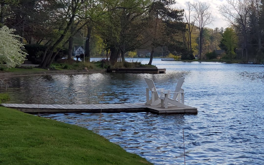 Purpose, passion, and pleasure, combine the trio and have some fun! Lake and chairs