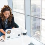 A woman looking online , Become more YOU!